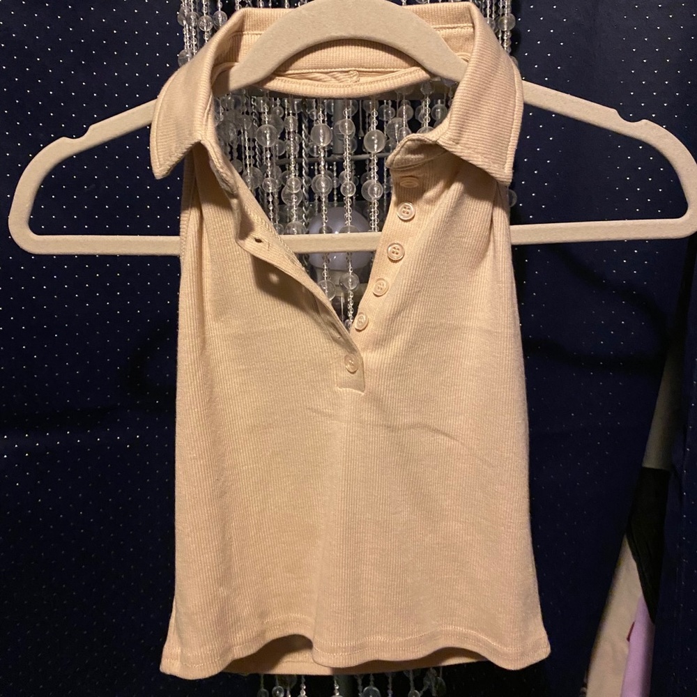 Halter Crop Collar Tank